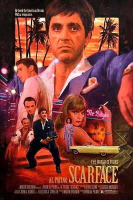 Scarface Tony Montana  | Movie WALL POSTER 24 X 36 Inches