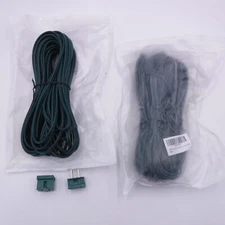 2 Packs Of 50' SPT-2 Green Wire Stranded Copper 18/2 PVC Coated With Plugs.