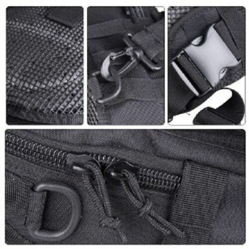 Nylon Crossbody Multiple Compartments Conceal Carry Tactical Gun Sling Bag - Picture 3 of 28
