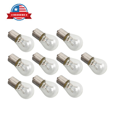 10 Pcs 1156 Single Filament Incandescent Bulb Lamp Turn Signal Light for Car 