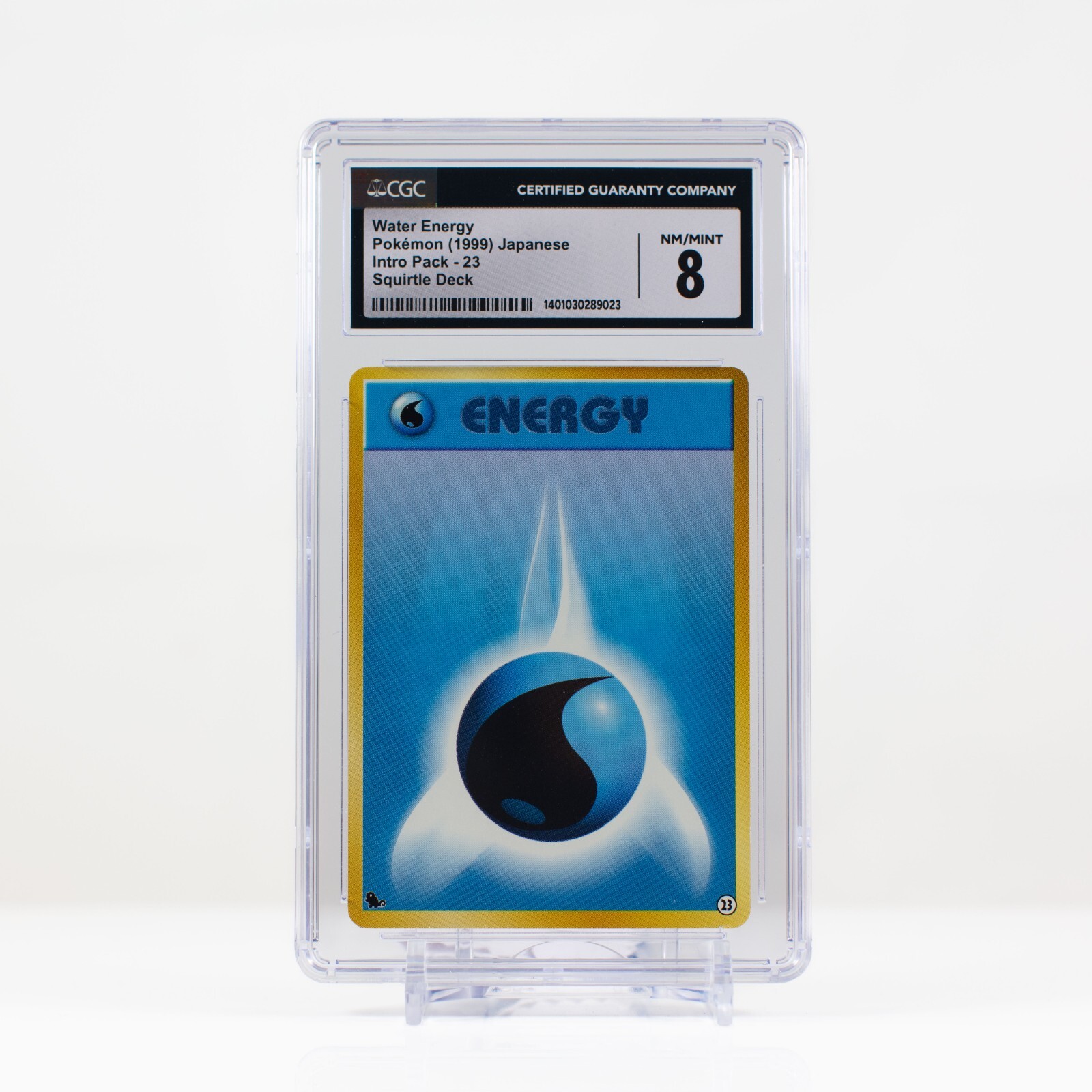 Pokémon Water Energy #23 Japanese Intro Pack - Squirtle Deck - CGC 8 - 