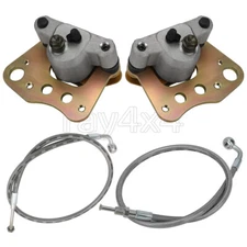 Front Brake Calipers & Hose Lines for Polaris Sportsman 500 6x6 2005 2006 2007