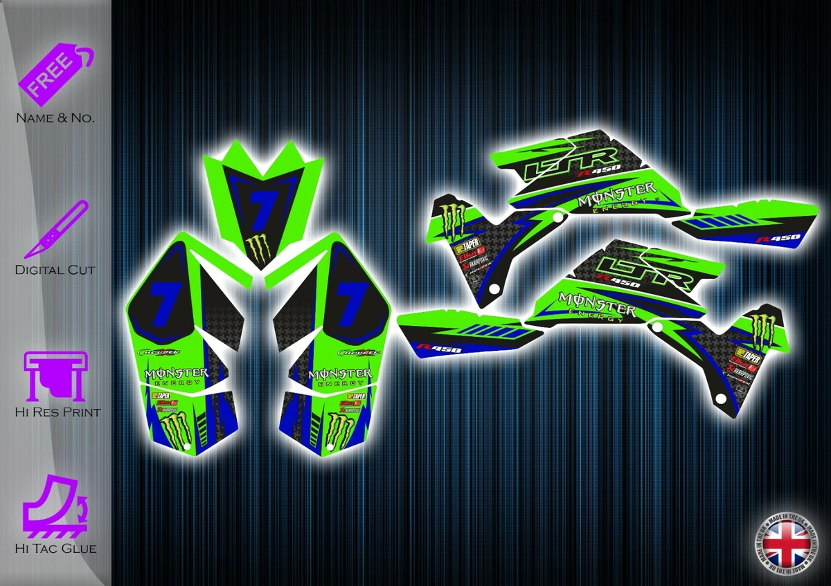 Kit Décalcomanies Graphiques AMR Racing Pour Suzuki LTR450 2006-2009 - FIRESTORM