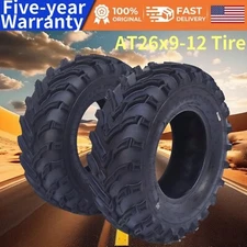✅26x9x12 ATV Tires UTV Trail Sand Off-Road Tires 26x9-12 16mm Tread Depth 6 PR 