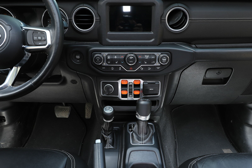 Car Window Lift Switch Button Cover Trim Decor For Jeep Wrangler JL 2018+ Orange - Imagen 6 de 10