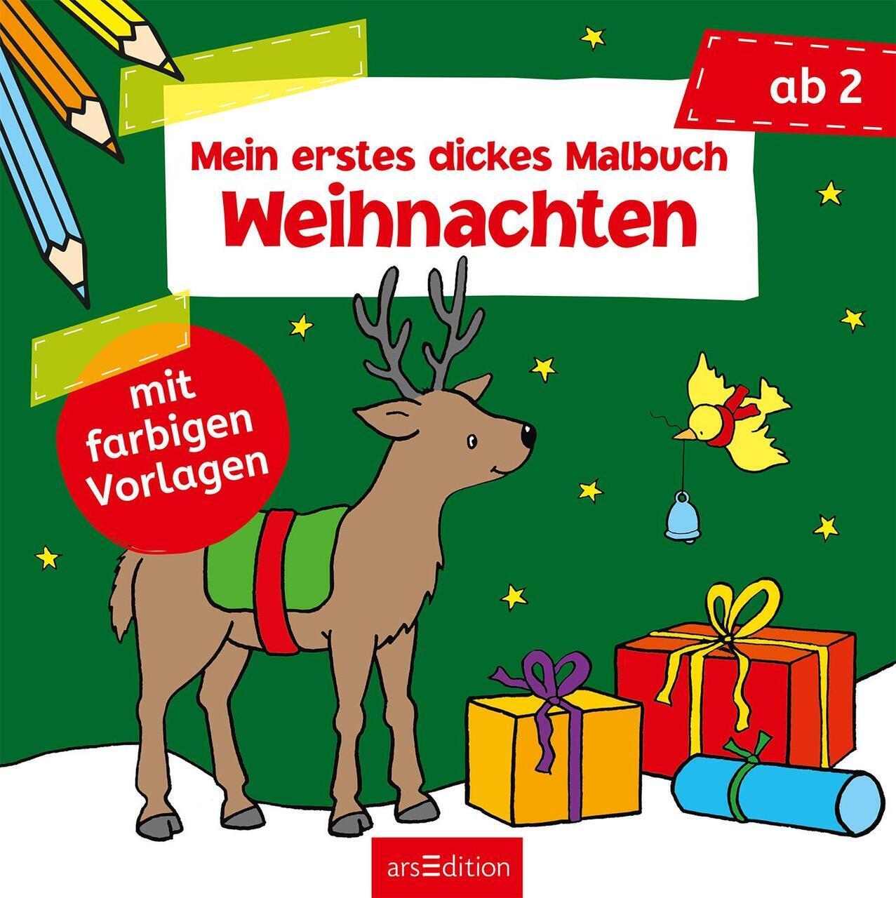 Thumbnail - Mein Erstes Dickes Malbuch Ab 2 - Weihnachten