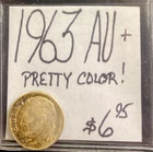 1963 Roosevelt DimeAU! Pretty Color! ENN Coins