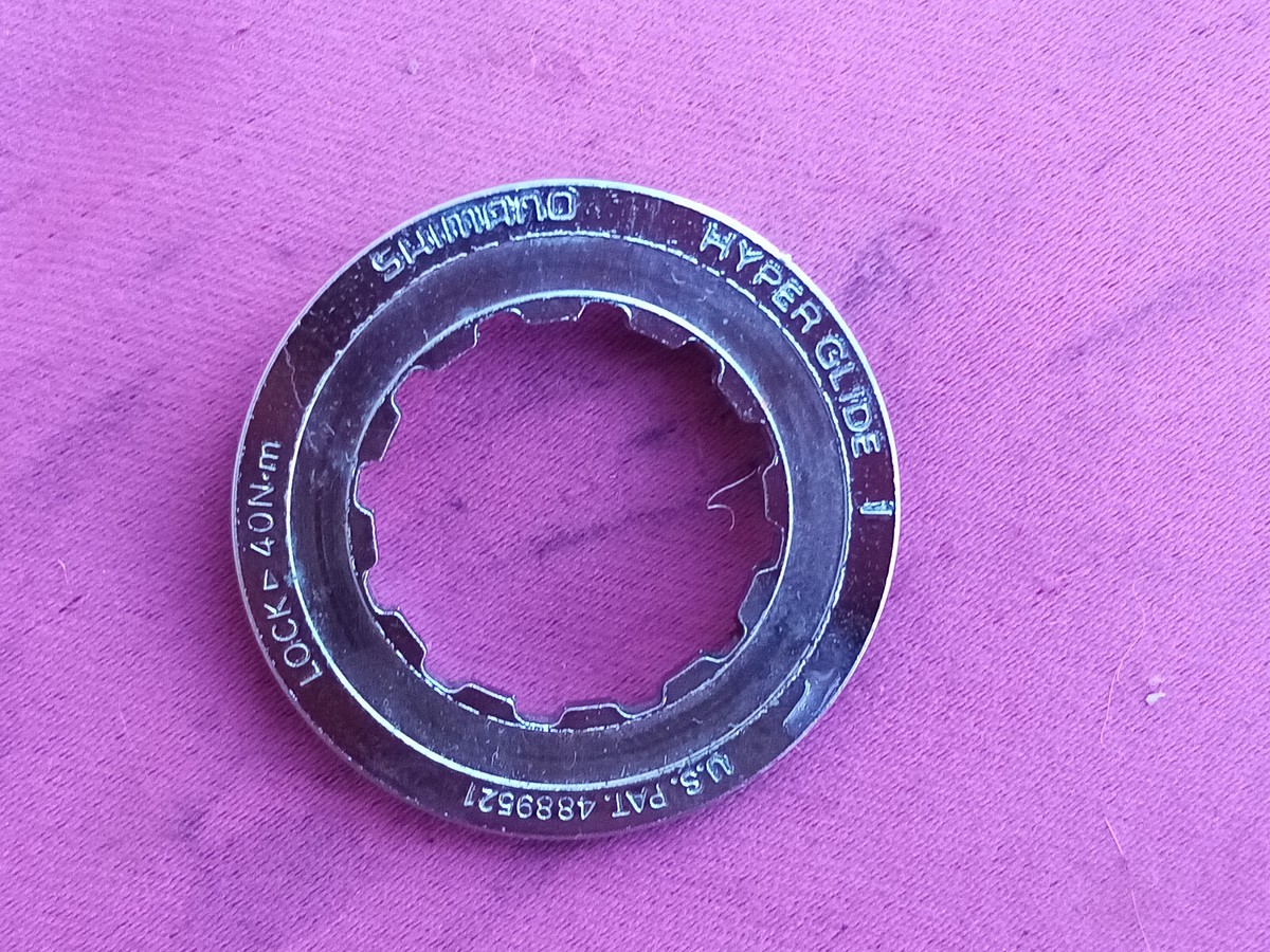 SHIMANO HYPERGLIDE 1 LOCK RING U.S. 4889521 FREEWHEEL CASSETTE