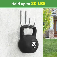 Garden Hose Holder Wall Mount - Heavy-Duty Aluminum Hose Hanger for Outside, ...