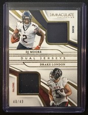 Panini 2025 Immaculate Dual Jerseys D.J. Moor...