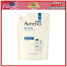 Aveeno Skin Relief Body Wash Refill, Fragrance-Free, 36 fl. oz
