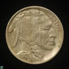 1917-P Buffalo Nickel Extra Fine Details: Scratches