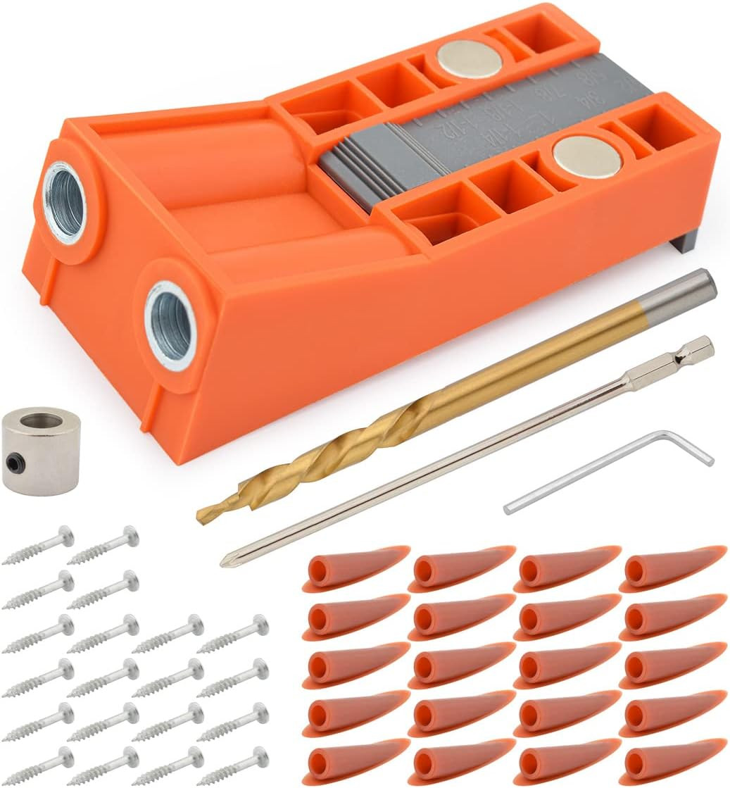 Kit Dima per Legno 45 Pezzi: Fai da Te Professionale con Fori a Tasca