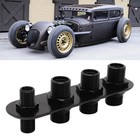 AC Bulkhead Billet Aluminium Alloy 4 Ports Air Conditioning Bulkhead For Hot Rod