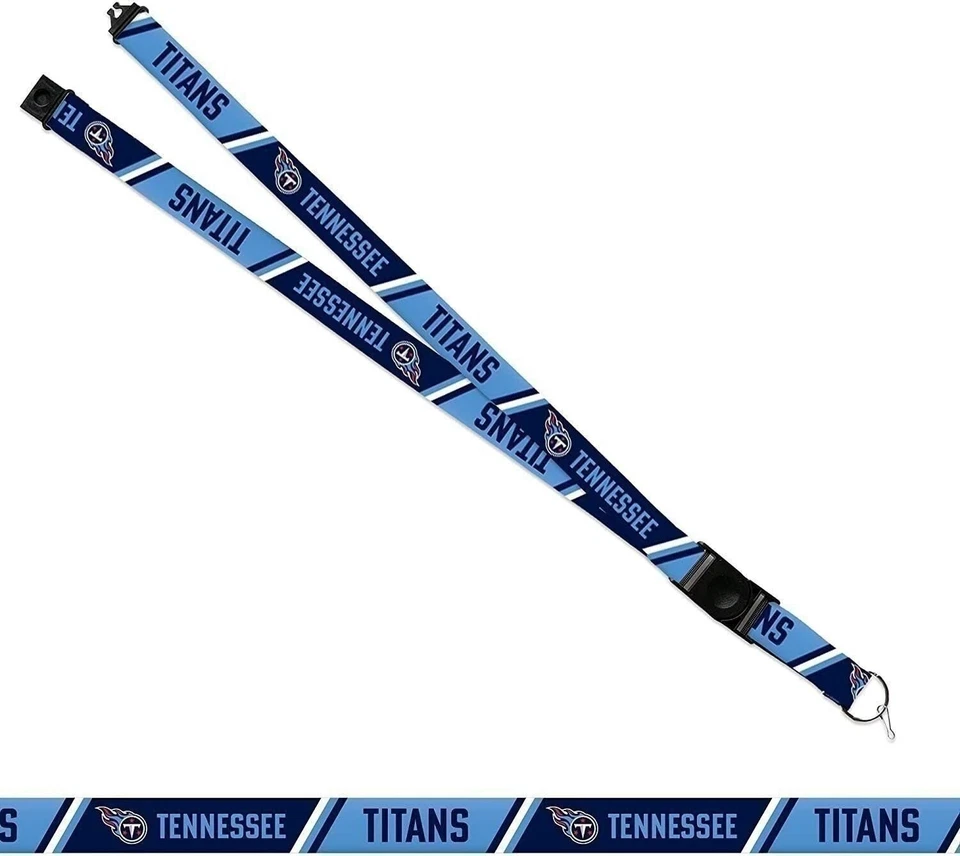 Tennessee Titans Lanyard Keychain Double Sided Breakaway Safety Design Adult... - Image 2 of 4