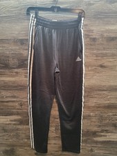 Adidas Boys gray joggers with side stripes Sz 18/20