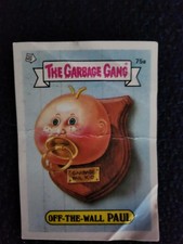 The Garbage Gang Trading Card Series 2 #75a Off The Wall Paul 1985