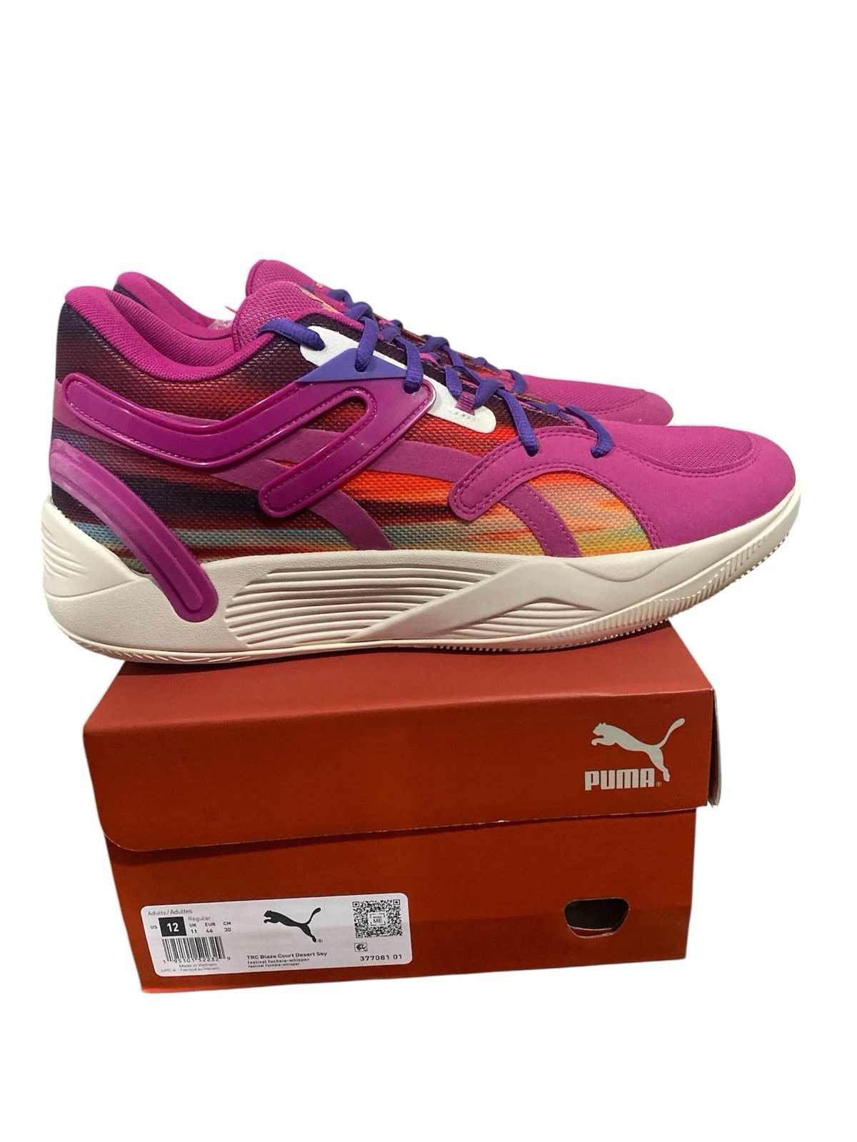 [377081 01] Puma TRC BLAZE COURT DESERT SKY da uomo taglia 12