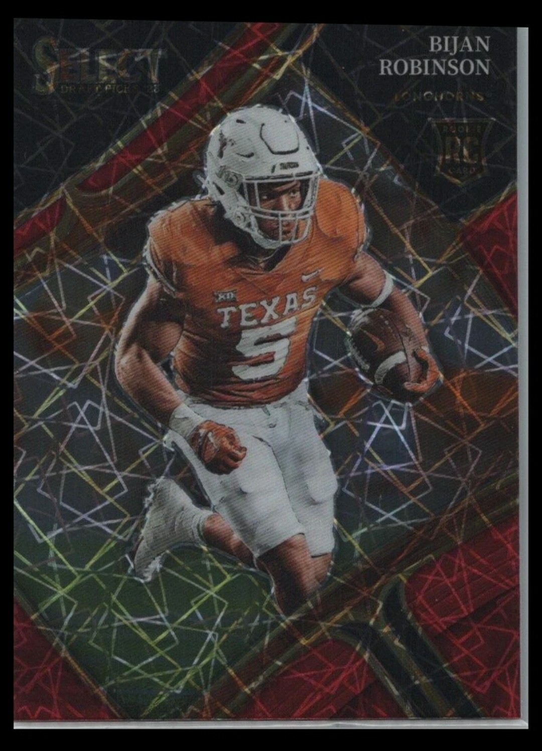 2023 Panini Select Draft Picks #109 🔥Bijan Robinson Red Lazer Prizm Falcons