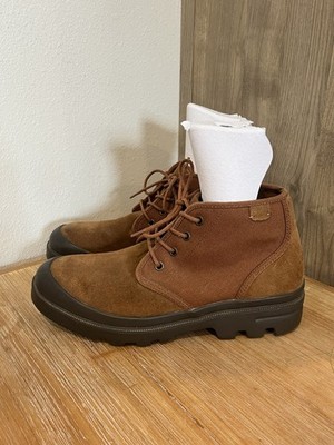 POLO RALPH LAUREN UMAR ANKLE BOOT CANVAS BROWN MEN'S SIZE 9