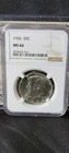 1966 50c Kennedy Silver Half Dollar NGC MS66