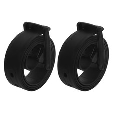 2 Pcs Golf Silicone Belt Accessories for Men with Buckles Harness