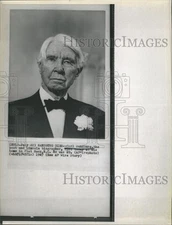 1967 Press Photo Pulitzer Prize winning author Carl Sandburg
