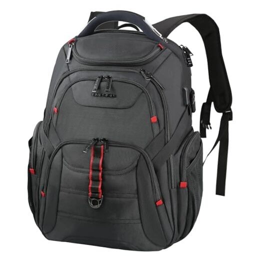 17.3 Inch Anti-Theft Travel Laptop Backpack for Men 45L Capacity