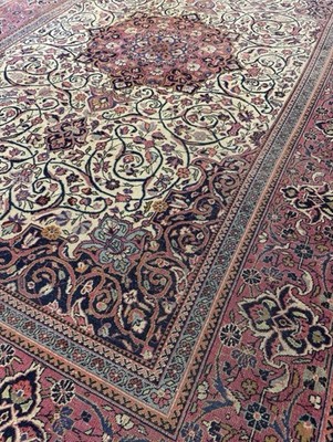 Vintage Persiann Keshan 4.03 X 6.07 Ft Hand Knotted Rare Wool Circa 1910 Fine .