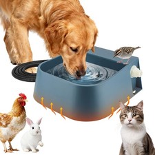 Automatic Heated Water Bowl for Dogs Cats, Self-Filling Water Heated Dog Bowl in