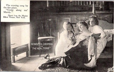 New York NY postcard ACTRESS HENRIETTA CROSMAN 'THE REAL THING' PLAY j/17 AW0222