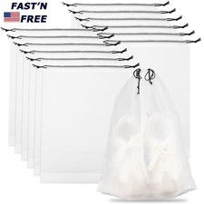 10Pcs Transparent Shoe Bags For Travel Portable Large Clear Shoe Bag Storage USA