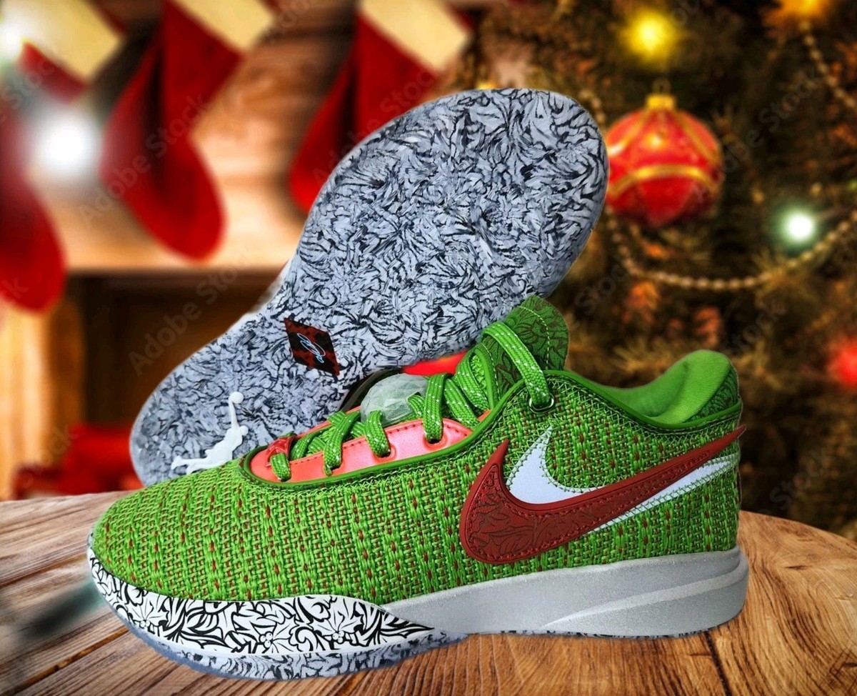 Nike LEBRON20 EP　クリスマス Nike LeBron 20 XX Stocking Stuffer Grinch FJ4955-300 Mens Size 8