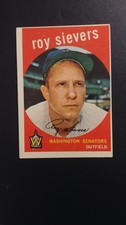 1959 Topps Baseball card # 340 Roy Sievers  (G to VG)