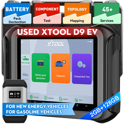 USED XTOOL D9 EV Auto Diagnostic Tool For New Energy Vehicle Battery Detection