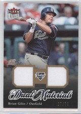 2007 Fleer Ultra Dual Materials Gold 7/75 Brian Giles #DM-BG 1z4