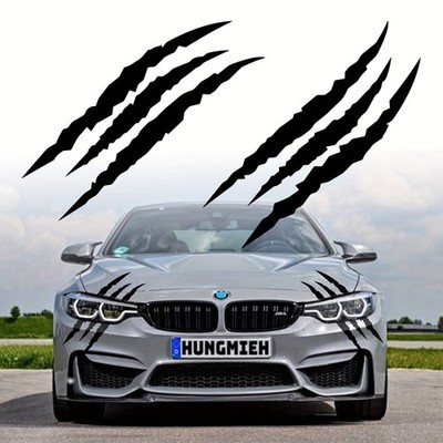 2pcs/4pcs Premium Reflective Monster Claw Marks Car Sticker for Honda Models New