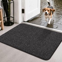 FußMatte Innen Schmutzfangmatte Rutschfest Waschbar Polyester Anthrazit 50X80Cm