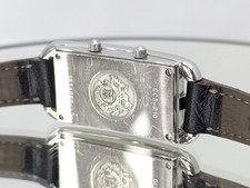 HERMES Cape Cod De Zone CC3-210 Silver Black Quartz Women's Working Authentic 14