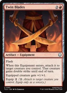 Twin Blades 157 Foil - Avatar: The Last Airbender MTG Uncommon