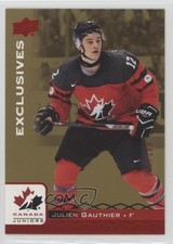 2017 Upper Deck Team Canada Juniors Exclusives Red /199 Julien Gauthier #12 z6b