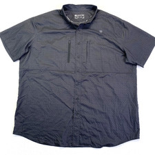 Ariat VentTEK Shirt Mens XXL Black Short Sleeve Button Front AriatTEK Outdoor