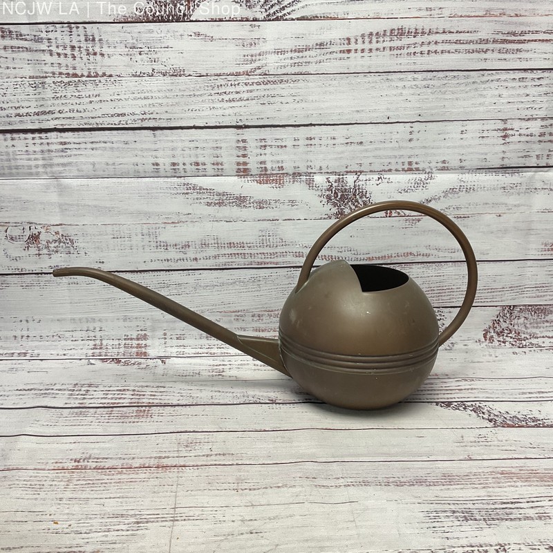 Vintage Copper Soldered Sphere Watering Can 17" Long Spout