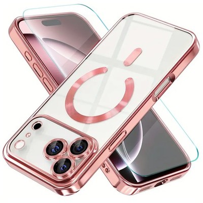 For For iPhone 17 Pro Max 17 Air 16 Case Shockproof Phone Cover + Tempered Glass