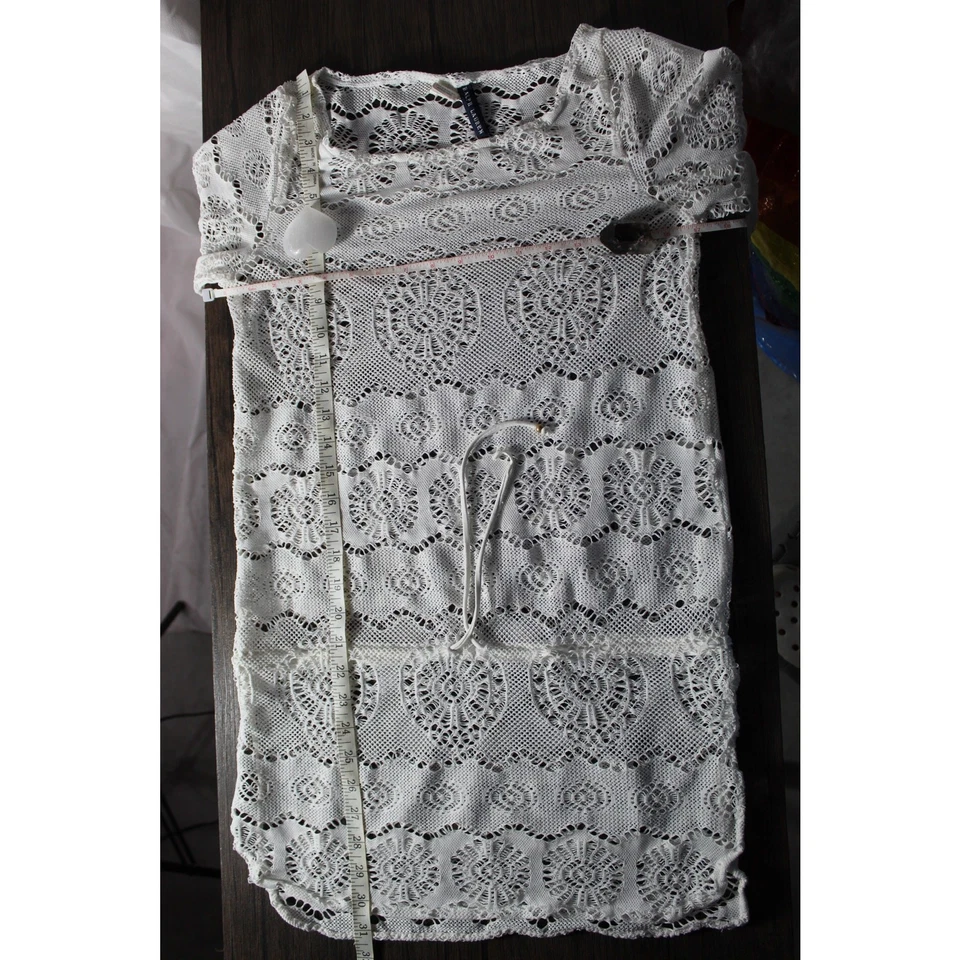 Ralph Lauren 蓝色标签泳罩沙滩泳池蕾丝抽绳腰部小号 — 第 4/4 张图片