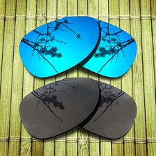 Black Blue Replacement Lens for-Oakley Felon Polarized