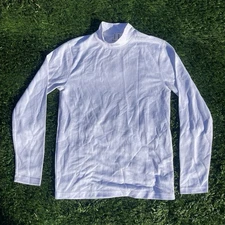 NWT Apt. 9 Long Sleeve Mock Neck Premier Flex Top Women's S White