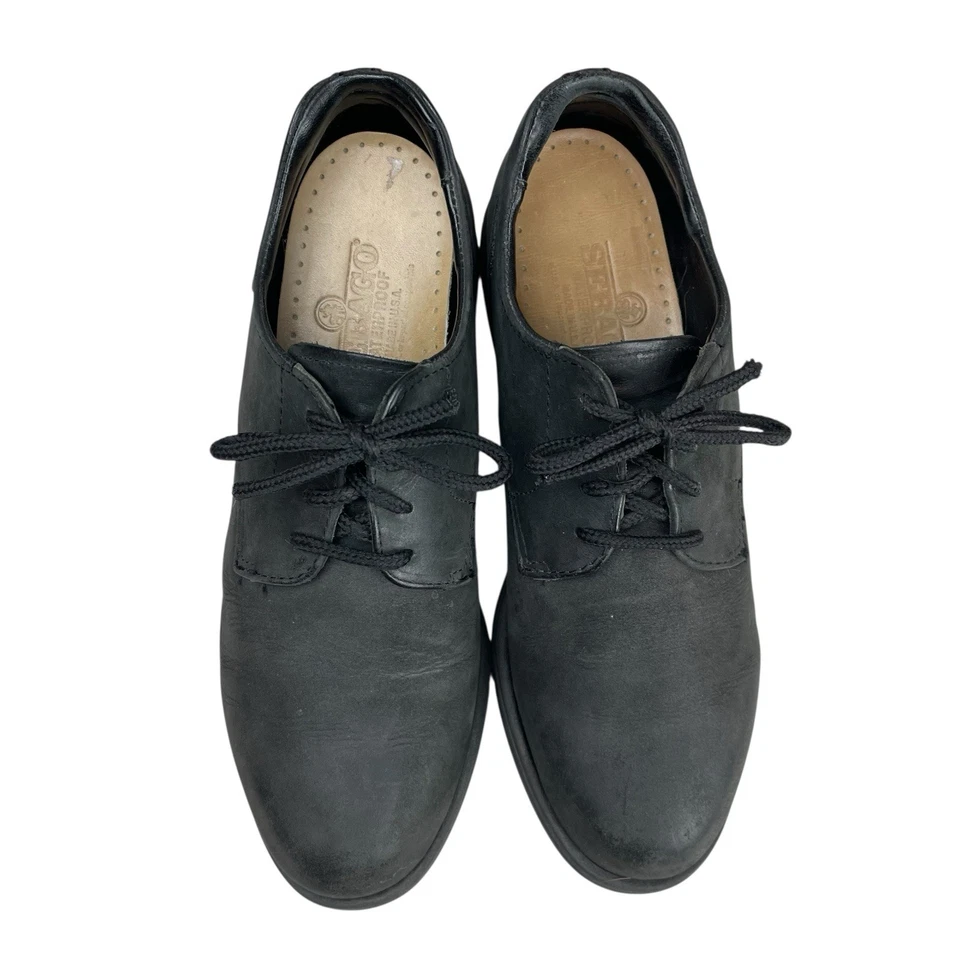 Sebago Waterproof Oxford Women 8.5M Black Leather Shoes Comfort Lace Up 1198118S - Image 4 of 4