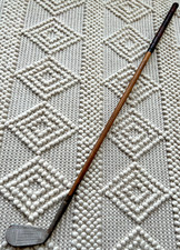 Antique Wright Ditson ACCURATE Mid Iron St Andrews Hickory Wood Wooden Golf Club