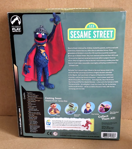 SUPER GROVER Modellino Sesame Street 9" PALISADES TOUR 2005 ESCLUSIVO - NUOVO - Foto 4 di 8